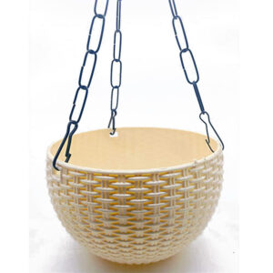 White Hanging Basket 8.6