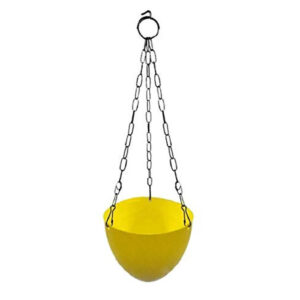 Yellow Hanging Basket 7"
